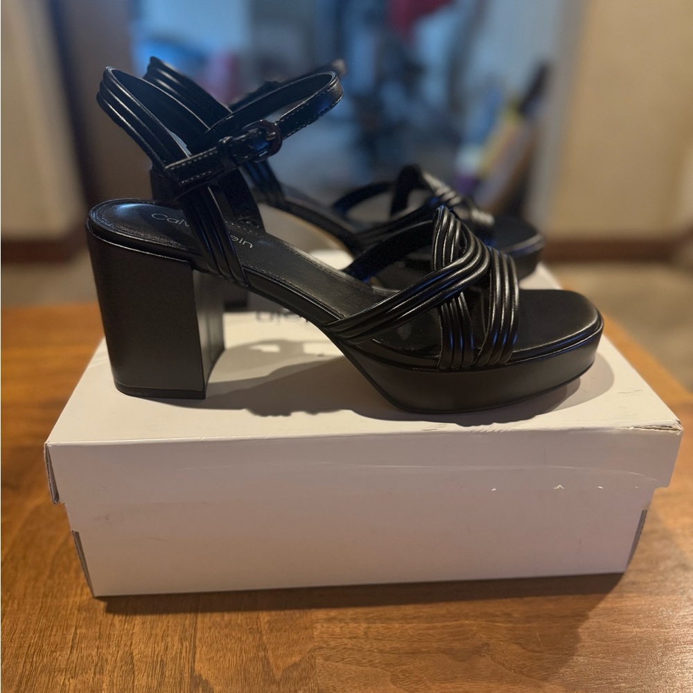 Calvin Klein Lailly Strapy Platform Sandals